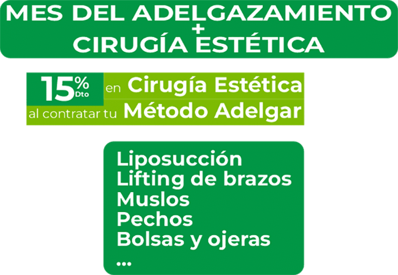Combina adelgazamiento + Cirugía Estética con unas condiciones excepcionales. | Clínica Adelgar, tu clínica de adelgazamiento y Cirugía Estética en Madrid.